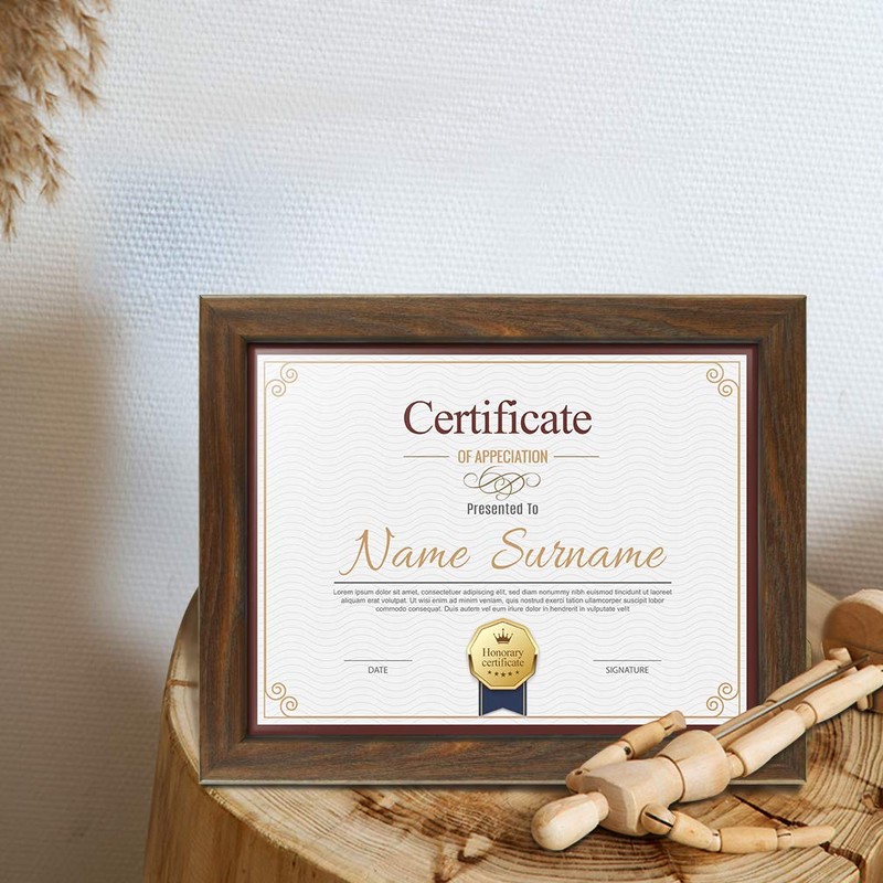 Schliersee 8.5x11 Certificate Picture Frames Diploma Document Picture Frames Tempered