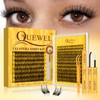 Lash Clusters Kit with 0.03mm Fine Band, 120PCS Waterproof Manga
