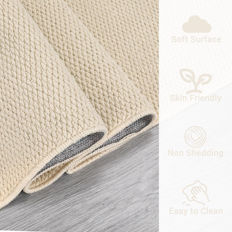 GlowSol Washable Area Rugs 9x12 Living Room Rug Modern Solid