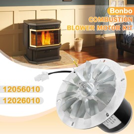 12056010 12026010 Pellet Stove Combustion Exhaust Blower Motor/Impeller Kit with Gasket Replacement for Whitfield Advantage Frontiersman Explorer Legend Quest