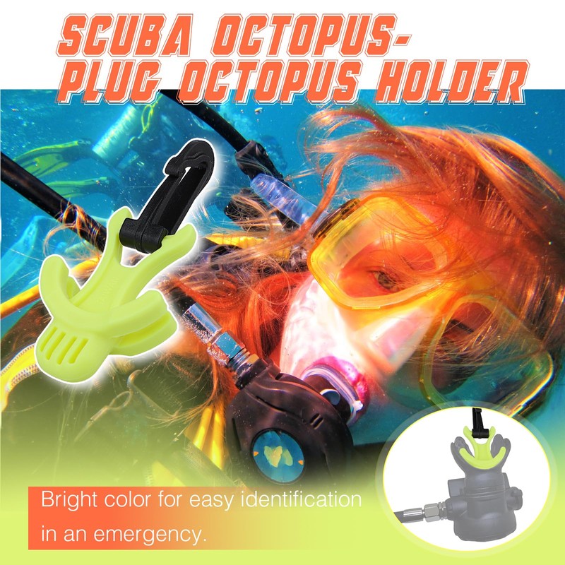 OVOVFANY Scuba Octo Plug, 2Pack Diving Regulator Octopus Retainer Mouthpiece