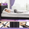 Sersper Full/Queen Size Bed Frame with Storage Headboard, Charging Station
