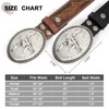 SANSTHS Western Belt Cowboy Belts for Men Women, Western Leather
