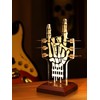 CoolGift Mart Light Up Guitar Pick Holder, Acrylic Rock and