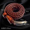 ASPALAND Men's Braided Belt, Retro Buckle, Cowhide Leather, Business, Casual,