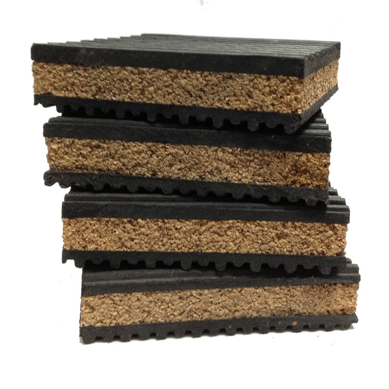 4 Pack of Anti Vibration Pads 4" x 4" x