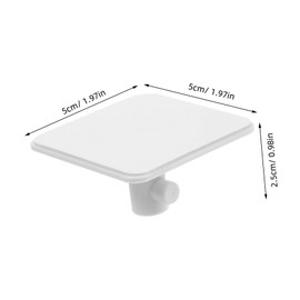 Operitacx 4 Stück Blender Accessoires Hook Mischeraufsatz Halterungen für Standmixer-Aufsätze Mixer-Flachhaken Standmischer -Anhang Aufbewahrungsorganisator Mixeraufsatzhalter Abs Weiß