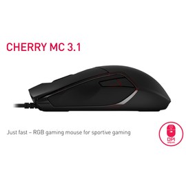 Cherry Gaming Mouse MC 3.1 USB Black, 6 programmable Buttons, 8,000 DPI, RGB Illumination