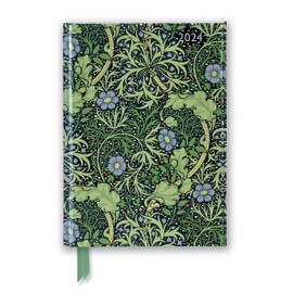 William Morris: Seaweed 2024 Luxury Diary - Page to View with Notes