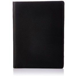 Royce Leather Rfid Blocking Bifold Passport Currency Travel Wallet Bi-Fold Wallet, Black