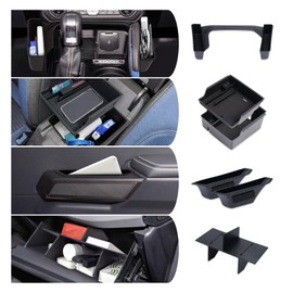 4PCS for Ford Bronco Accessories 2024 2025 2021 2022 2023 Car Interior Bronco Accessories Auto Console Shifter Storage,Glove Box Dividers Organizer,2/4 Door Handle Organizer,Armrest Storage Box