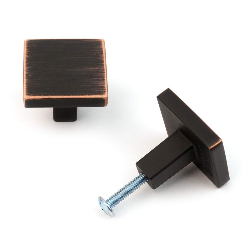 KOOFIZO 10 Pack Oil Rubbed Bronze Cabinet Knobs Bronze Drawer