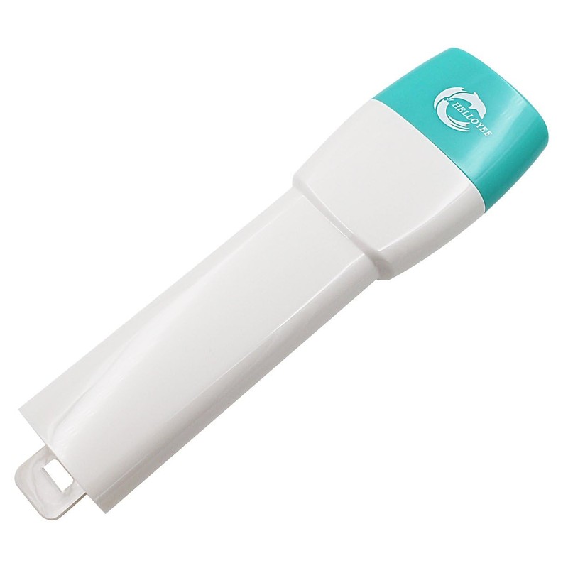 HELLOYEE Snorkel Mask Tube (Green-White, EU)