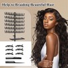 OLMRJKD Braiding Hair Rack with Tray, 144 Pegs Height Adjustable