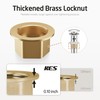 KES Bathroom Sink Drain with Overflow, with Strainer Basket Hair