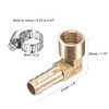 uxcell Brass Hose Barb Fitting Elbow 10mm x G1/4 Female