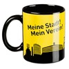 Borussia Dortmund, BVB-Zaubertasse mit Skyline, Schwarz / Gelb, 0, 1