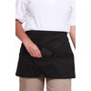 Mirabella Health & Beauty Espresso Waist Apron with Pockets Black