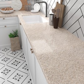 VEELIKE 15.7''x354'' Granite Contact Paper for Countertops Waterproof Granite Wallpaper Peel and Stick Countertops Self Adhesive Vinyl Film Removable Wall Paper for Kitchen Counters Bathroom Counters