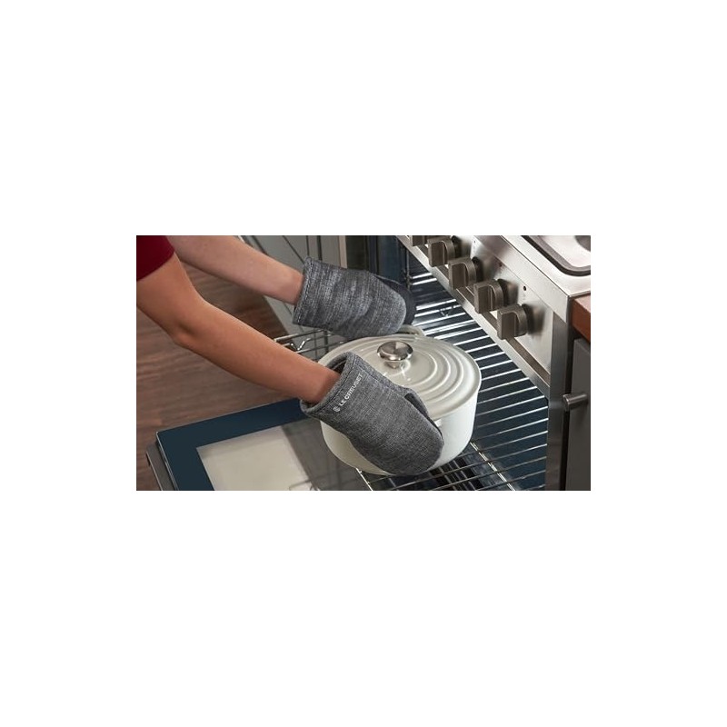 Le Creuset Set of 2 Mini Oven Mitts, 8", Sable