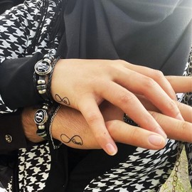 Mens Bracelet Black Leather Bracelet Cool Initial Bracelet for Men Multi Layer Braided Leather Bracelet Punk Letter Bracelet for Boyfriends (L)