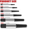 Gebildet 6pcs 3mm-22mm Damaged Screw Extractor Set with Case Drill