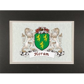 Horan Irish Coat of Arms Print - Frameable 9" x 12"