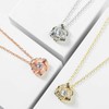 DHQH Bridesmaids Gifts Set of 6 Necklace Cubic Zirconia Knot