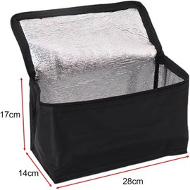 Cool bag, cool bag, black, insulated bag, lunch bag, picnic bag, cool bag for on the go, cool bag, ice bag, portable lunch bag, perfect for picnics and work (black)