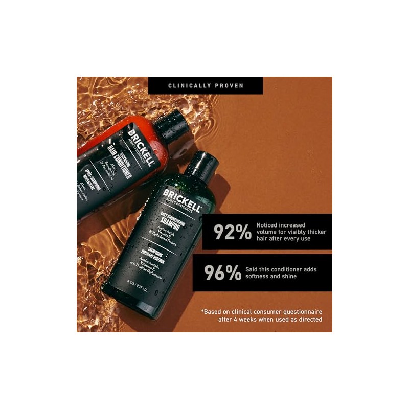Brickell Menââ‚¬TMs Daily Revitalizing Hair Care Routine - Mint &