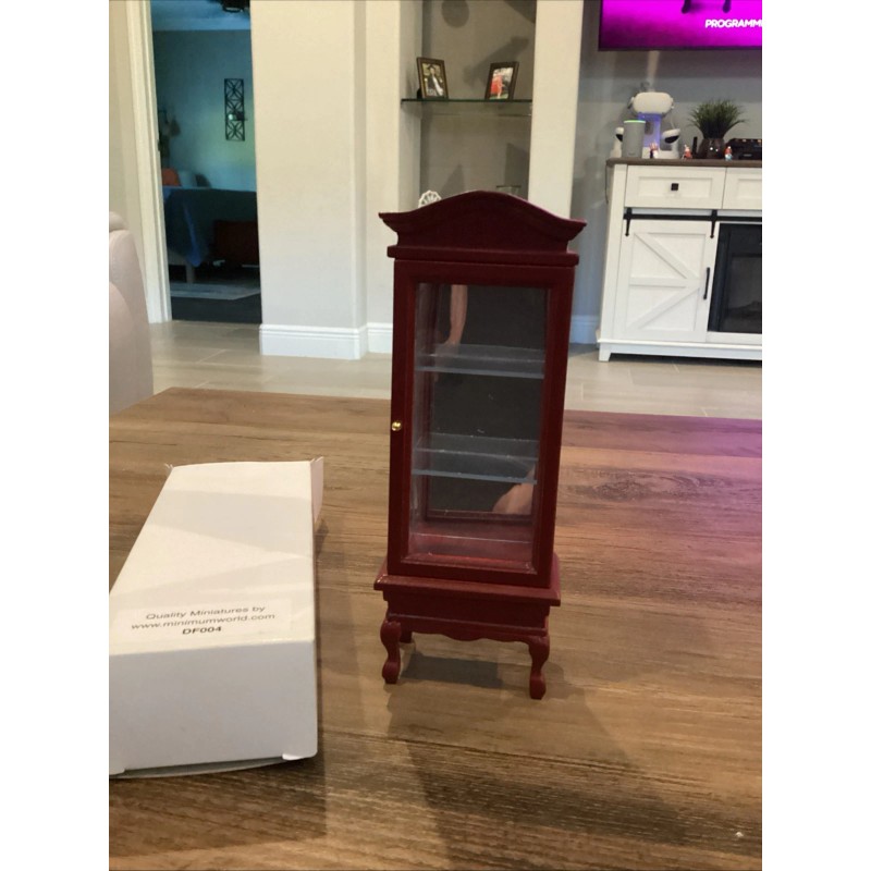 Unbranded Dollhouse Miniature Wooden Display Cabinet Scene Toy Model Ornaments