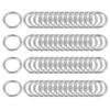 HARFINGTON Metal O Rings, 60pcs 10mm(0.39") ID 1.6mm Thickness Multi-Purpose