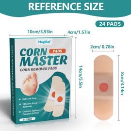 Corn Removal Pads, Hühneraugen Pflaster, Entferner Hühneraugen für Füße, Beruhigung und Fußpflege Hartnäckige Hühneraugen Entfernen Fußsohle, Schmerzlinderung Hühneraugen, Schutz gegen Reibung, 24pc