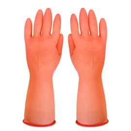 KAIYU Rubber Gloves for Children, Small Size, Housework, Cleaning, Children, Prevents Hand Rash (Pink)