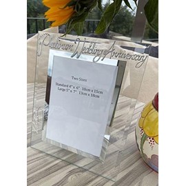 Platinum (70th) Wedding Anniversary Photo Frame Port (Milestone) Large 5” x 7”