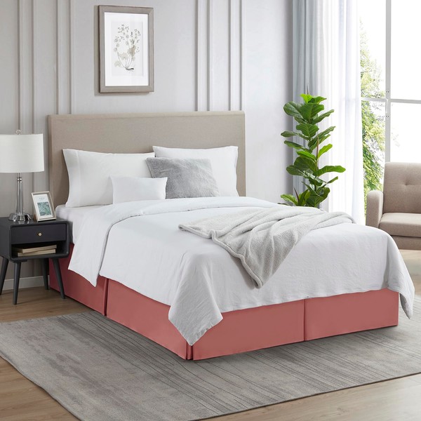 Nestl Pink Clay Bed Skirt Cal King Size - Cal