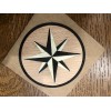Unbranded COMPASS ROSE VENEER 3.5 IN. DIAMETER