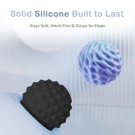 JIEJUNJIE Massage Ball Set - Myofascial Release Balls for Back, Neck,Shoulder Relief, Deep Tissue Massage & Trigger Point Tool with Mesh Bag for Gym or Home Use