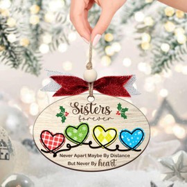 Sister Ornament - Sister Christmas Ornament 2024 - Sister Gifts for Christmas 2024 - Sister Gifts from Sister - Sister Gifts from Sisters Christmas - Sister Christmas Ornaments - Wooden Ornament (B62)