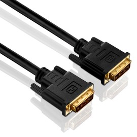 PureInstall PI4200-020 Dual Link DVI Cable DVI-D Male (24+1) to DVI-D Male (24+1) 2 m Black