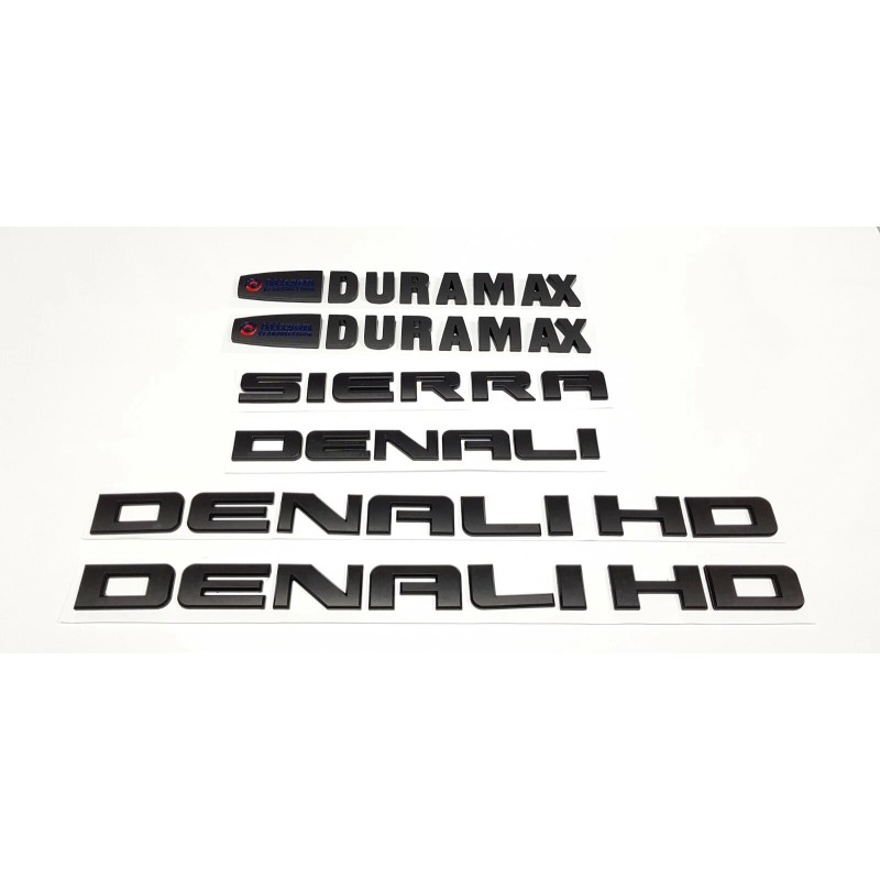 GM 6PCS 11-19 Matte Black GMC Sierra Denali Duramax 2500HD
