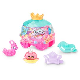 PINKY PROMISE Party Carriage Surprise Princess Miniature Figures Set, Pink, 87 Pieces, 3 cm, Party Surprise Carrier Set