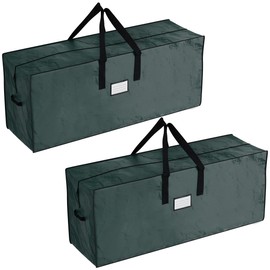 Storage Bags - Set of Two 48in Moving Bags with Durable Handles for Outdoor Cushion Storage, Clothes Storage, or Moving by Pure Garden (Green)
