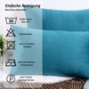 CALIYO Plain Velvet Cushion Covers, Decorative Cushions for Sofa /