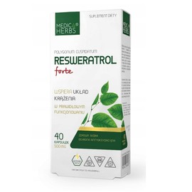 Medica Herbs - Resveratrol forte - Polygonum cuspidatum - supports the cardiovascular system - healthy skin - gluten free - vegetarian - 1 capsule once daily - dietary supplement