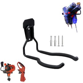 Falezern Garden Power Tool Hanger, 2 Pcs Metal String Trimmer Wall Mount Hanger, Weed Eater Storage Hook for Garage Wall, Weed Eater Organizer Wall Mount, Garage Hook for Hanging Weed Eater