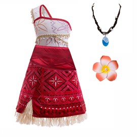 laughZuaia Princess Adventure Costume For Girls Ocean Shell Outfit Birthday Party Fancy Dress Up Toddler Kids(120, Style1)