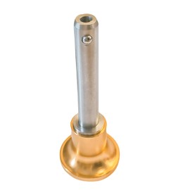 1Pack Stainless steel Grip button locking quick-release Pin Ball locking pin Push Button Safety Pin with Gold Flared Handle (Clamping Length:76mm)