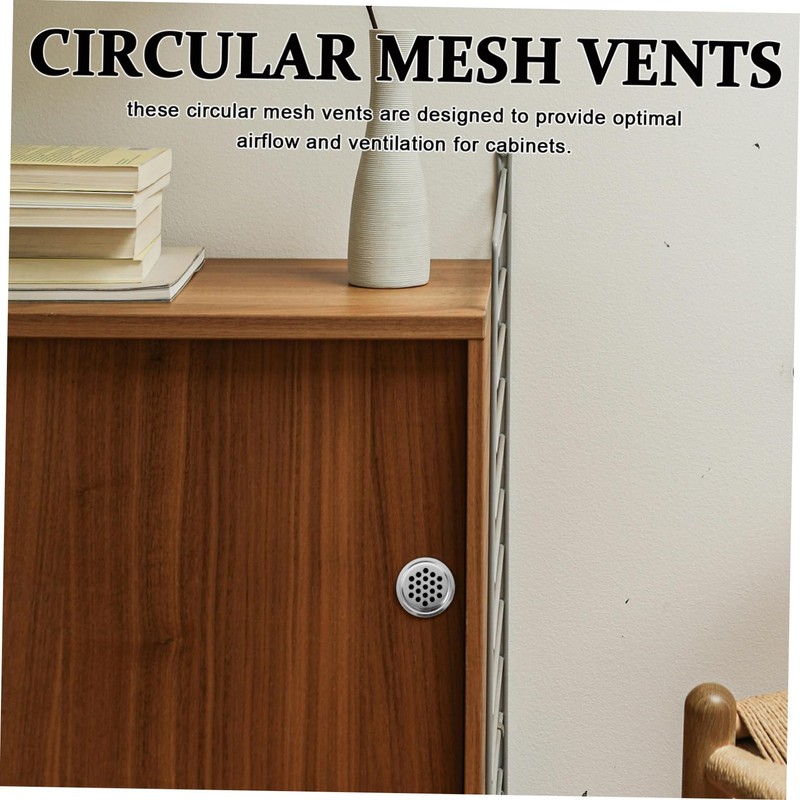 KONTONTY Modern Mesh Vent Covers 10 Pcs Stainless Steel Circular