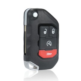 AULESSE Remote Control Key Fob Replacement Compatible with Wrangler 2018-2024, Fits for Gladiator 2020-2024 Keyless Entry OHT1130261 ID4A 433 Mhz P/N: 68416784AA, 68416784AB, 68416784AC, 68416784AD